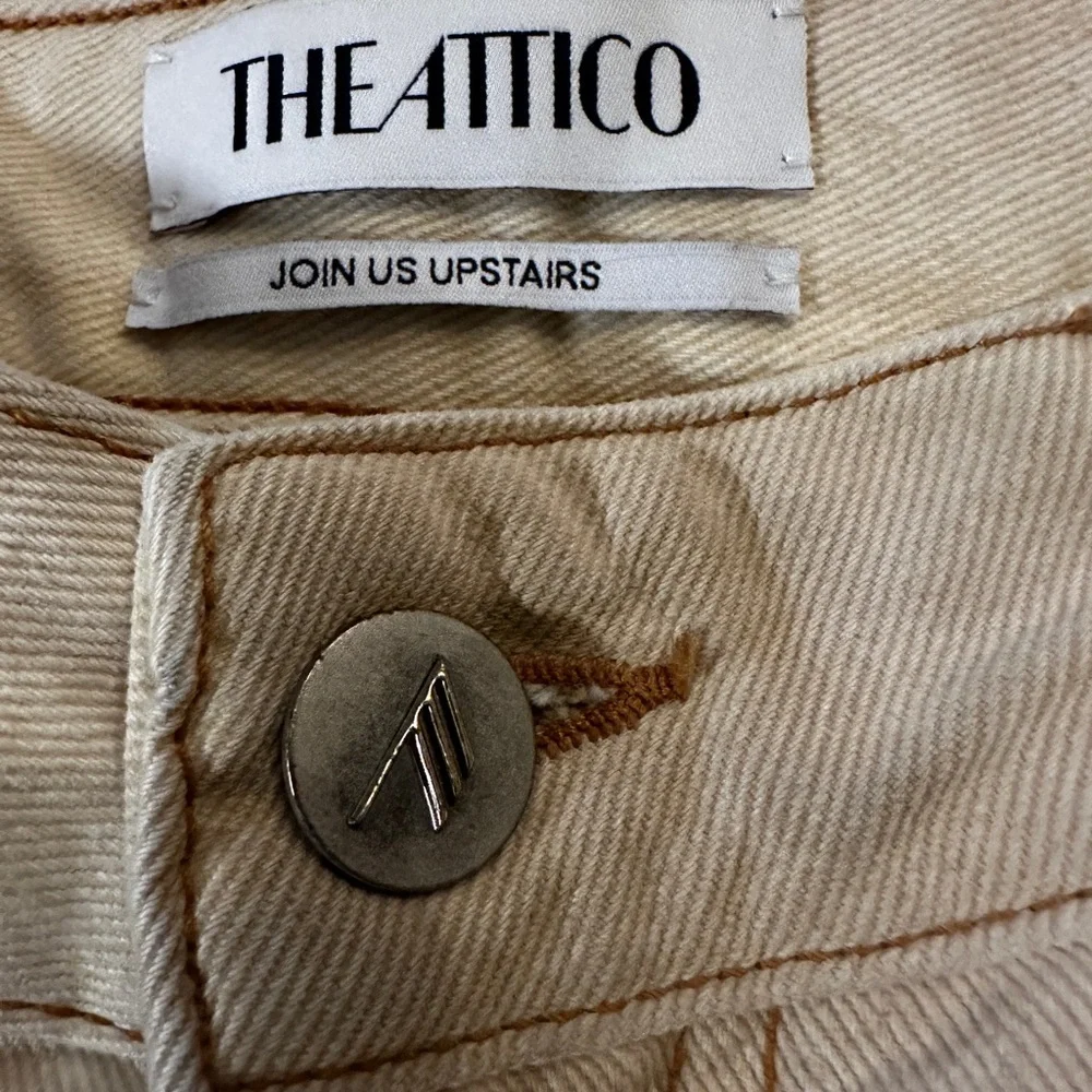 New The Attico Essie Mid-Rise Cargo Jeans Size 24